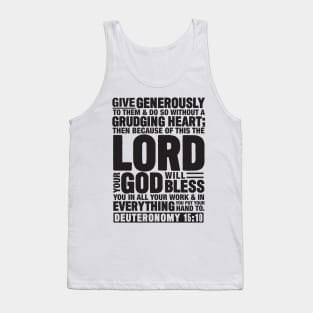 Deuteronomy 15:10 Tank Top